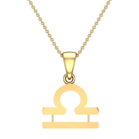 Abby Libra Rose Gold Zodiac Pendant Designs for female
