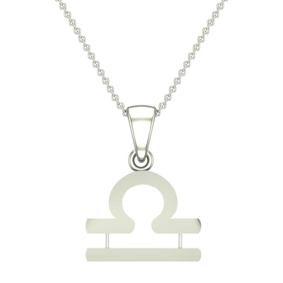 Abby Libra White Gold Zodiac Pendant Designs for female