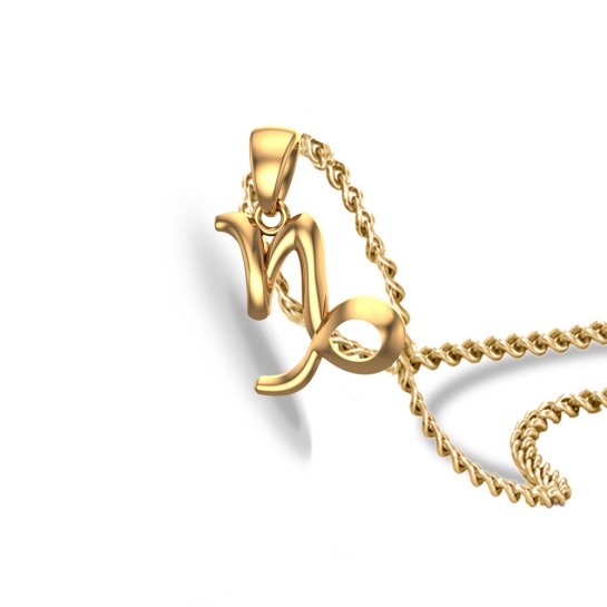 Selah Aries Yellow Gold Zodiac Pendant