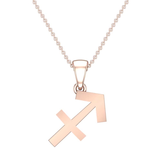 Willa Sagitarious Rose Gold Zodiac Pendant