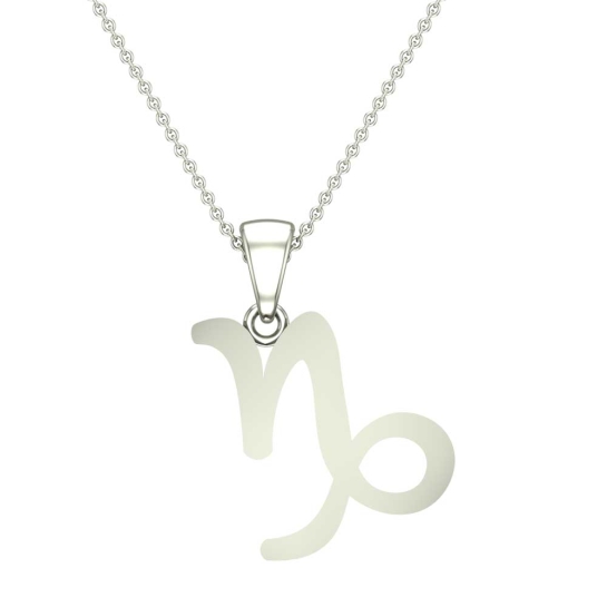 Selah Aries White Gold Zodiac Pendant