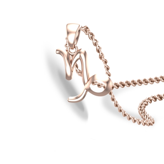 Selah Aries Rose Gold Zodiac Pendant