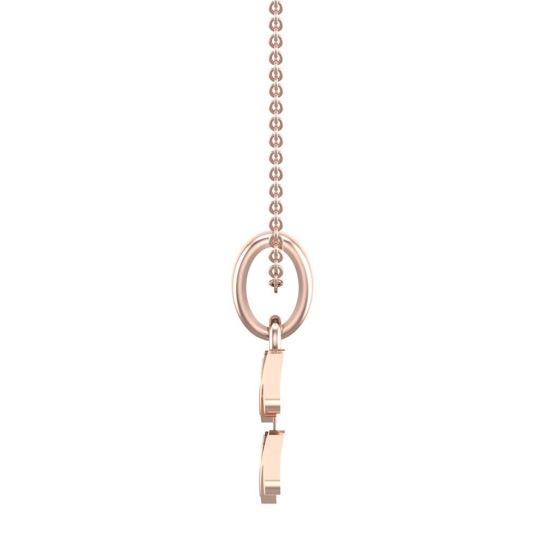 Wren Aquarius Rose Gold Zodiac Pendant