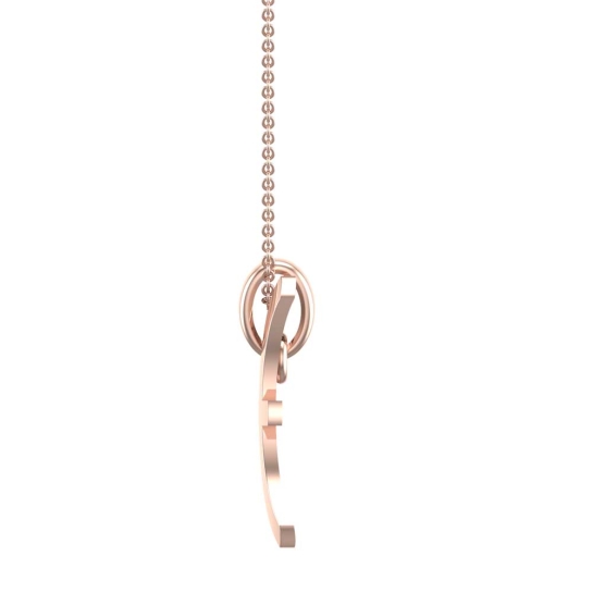 Luna Pisces Rose Gold Zodiac Pendant Designs For Female