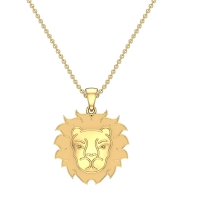Colton Leo Yellow Gold Zodiac Pendant Designs For Female