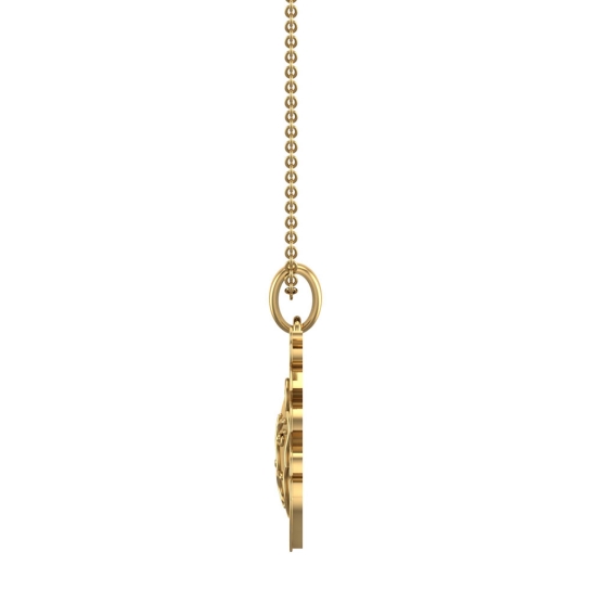 Colton Leo Yellow Gold Zodiac Pendant Designs For Female