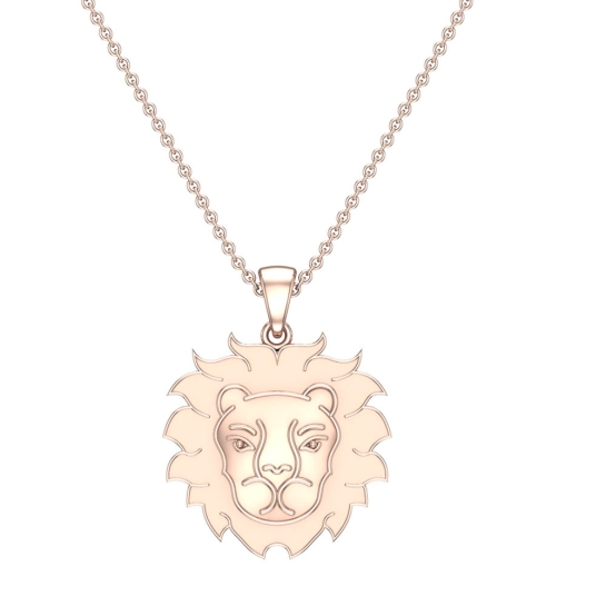 Colton Leo Yellow Gold Zodiac Pendant Designs For Female