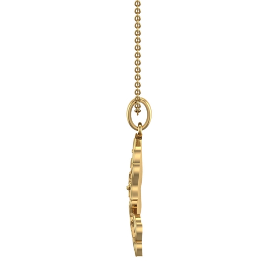 Jason Virgo Yellow Gold Zodiac Pendant Designs For Female