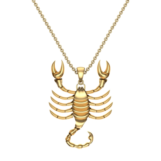 June Scorpio Rose Gold Zodiac Pendant Designs For Female