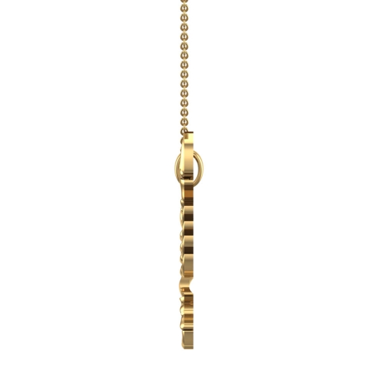 June Scorpio Yellow Gold Zodiac Pendant Designs For Female