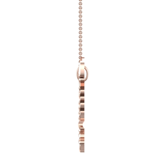 June Scorpio Rose Gold Zodiac Pendant Designs For Female