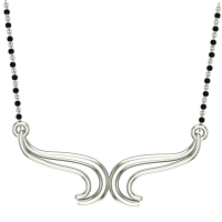 Nandani White Gold Mangalsutra