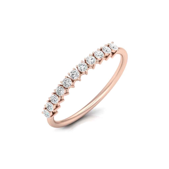 Ritika Rose Gold Diamond Ring