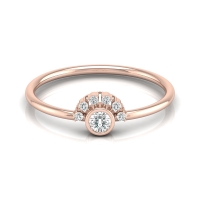 Sudha Rose Gold Diamond Ring