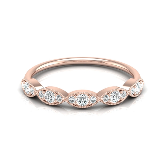 Kriti Rose Gold Diamond Ring