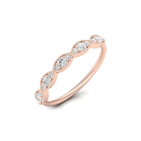 Kriti Rose Gold Diamond Ring