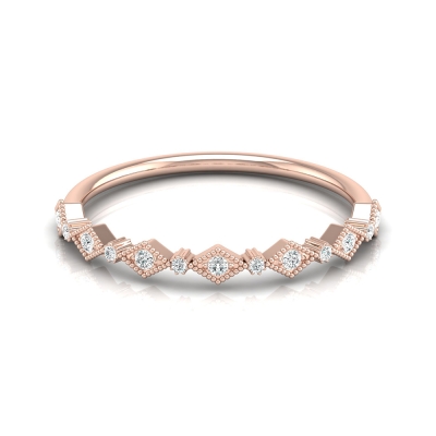 Drishti Rose Gold Diamond Ring