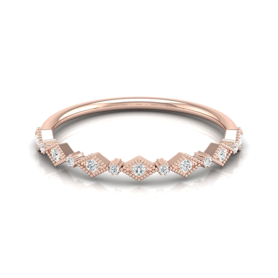 Drishti Rose Gold Diamond Ring