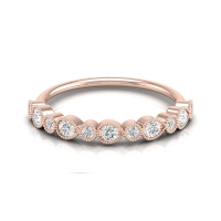 Neha Rose Gold Diamond Ring