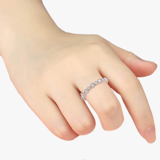Neha Rose Gold Diamond Ring