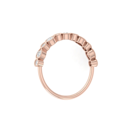 Neha Rose Gold Diamond Ring