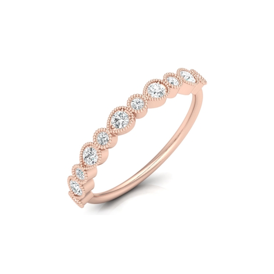 Neha Rose Gold Diamond Ring