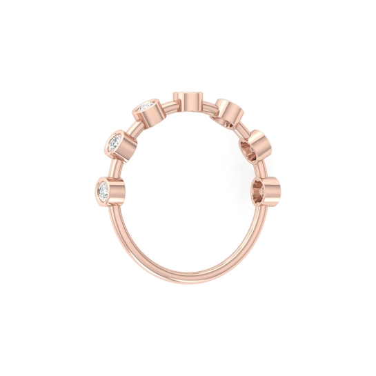 Kajal Rose Gold Diamond Ring