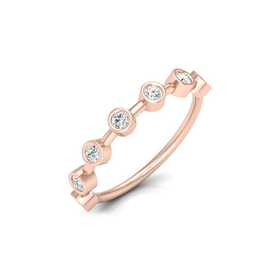 Kajal Rose Gold Diamond Ring