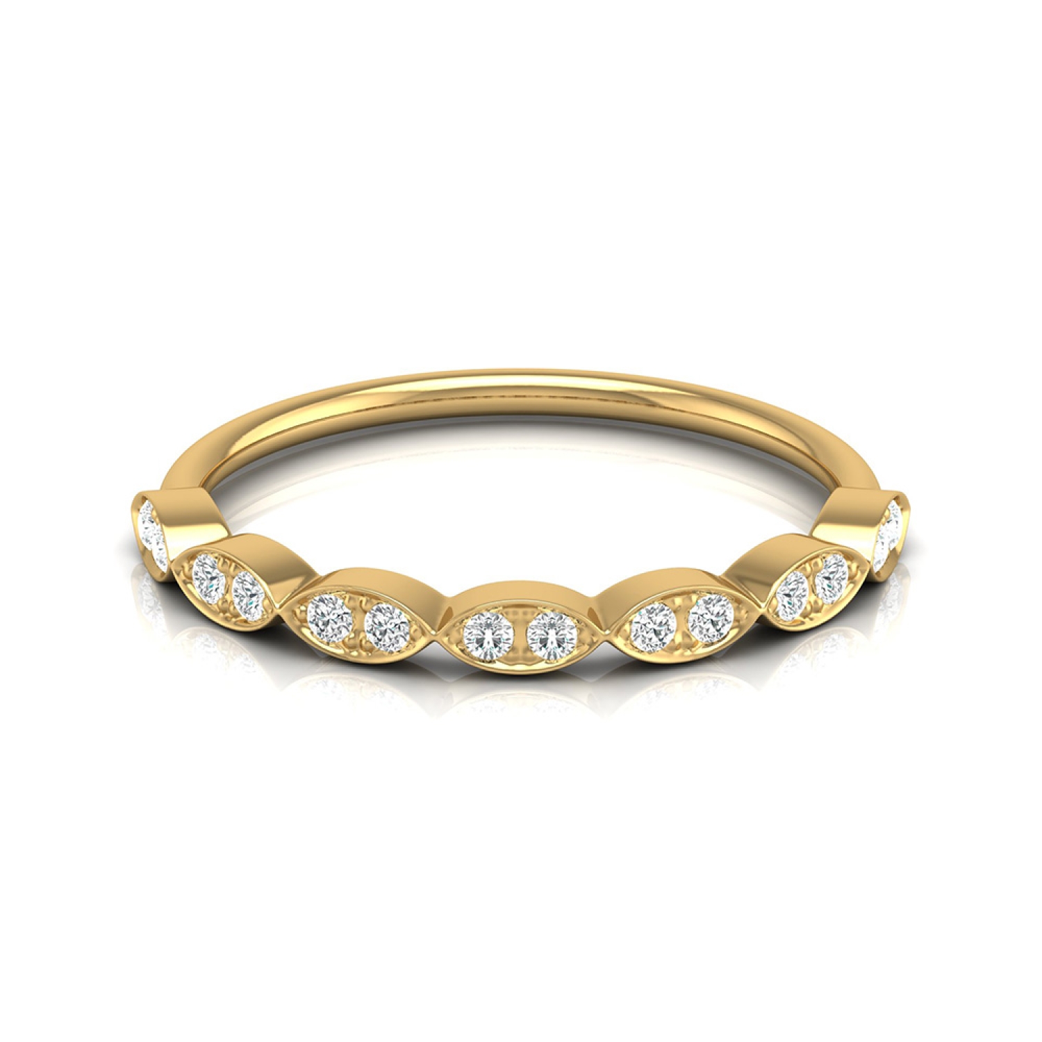 Buy Anushka 18k Gold Diamond Ring | www.vvsjewelrystore.com