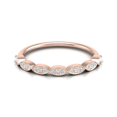 Anushka Rose Gold Diamond Ring
