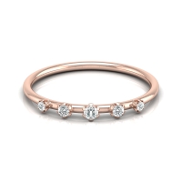 Teena Rose Gold Diamond Ring
