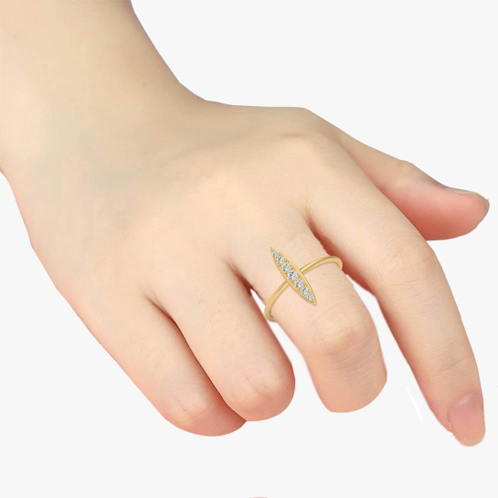 Tanya Gold Diamond Ring