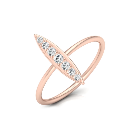 Tanya Rose Gold Diamond Ring