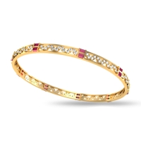 Amisha Diamond Ruby Bangle