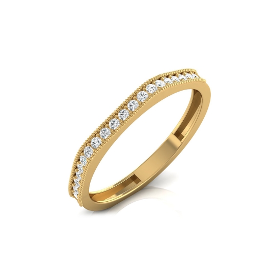 Amber Yellow Gold Diamond Ring