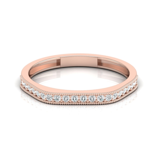 Buy Designer Rose Gold Diamond Double Line Ring Online - TheJewelbox – The  Jewelbox