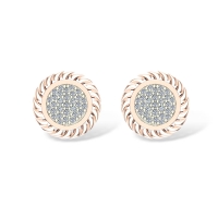 Ami Rose Gold Stud Earrings