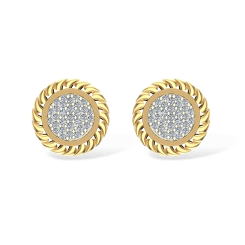 Ami Yellow Gold Stud…