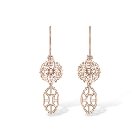 Sohi Rose Gold Drop Earrings
