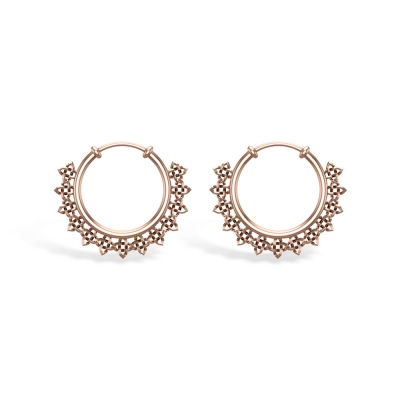 Myka Rose Gold Hoop Earrings