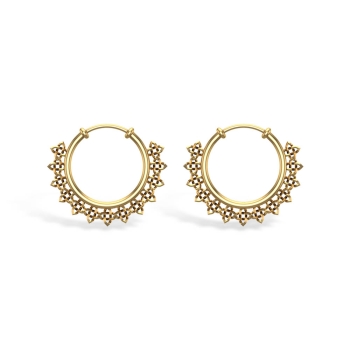 Myka Yellow Gold Hoo…