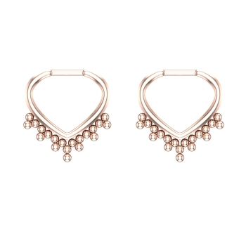 Diva Rose Gold Hoop …