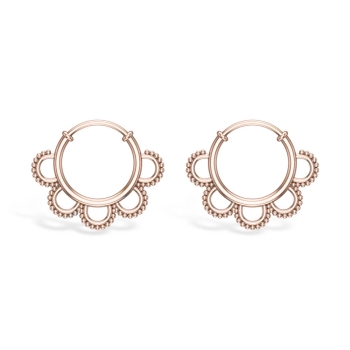 Flora Rose Gold Hoop…