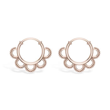 Flora Rose Gold Hoop…