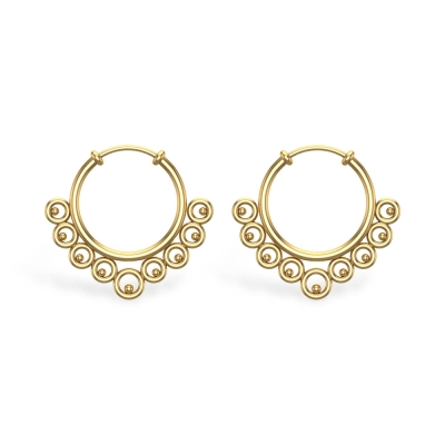 Amara Yellow Gold Earrings