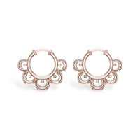 Abrik Rose Gold Hoop Earrings