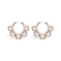 Abrik Rose Gold Hoop Earrings