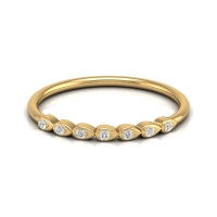 Luna Yellow Gold Diamond Ring