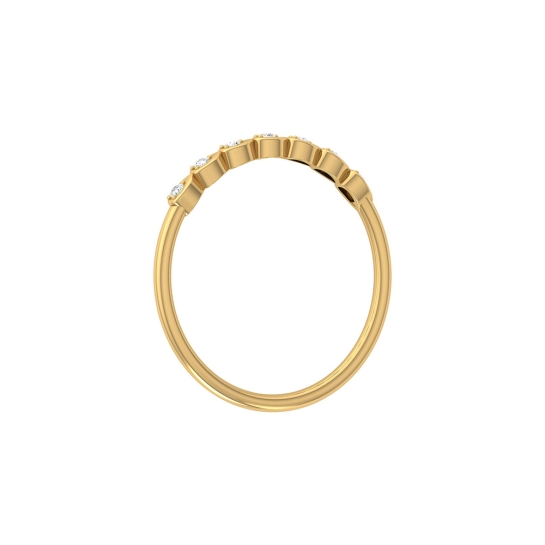 Luna Yellow Gold Diamond Ring