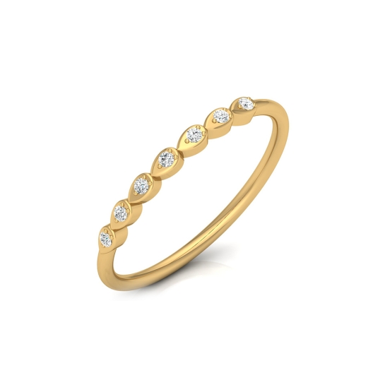 Luna Yellow Gold Diamond Ring